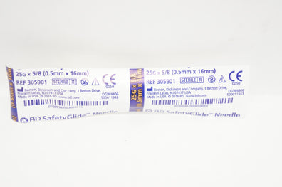BD 305901 SafetyGlide Ndle 25G x 5/8 inch (x)